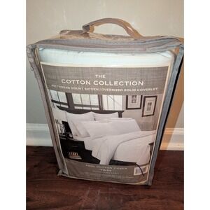 Bed, Bath & Beyond Cotton Company 100% Cotton Twin Oversized Coverlet White